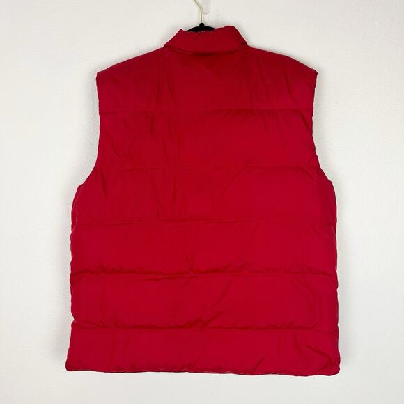 Orvis Men’s Duck Down Puffer Vest Full Zip Snap Outdoorsy Rugged Large Red - Picture 3 of 10